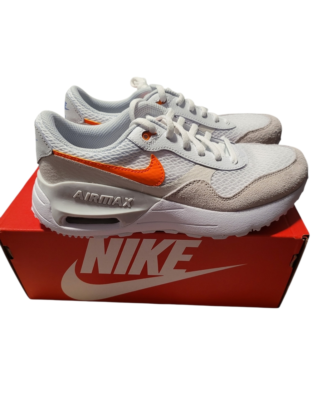 Nike Air Max Systm GS White & Orange Box Label